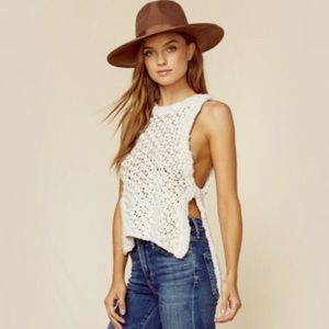 For Love and Lemons Knit Mulberry top